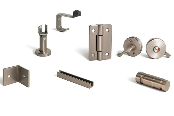 herrajes-acer-inoxidable-calidad-ainsi-304-divisiones-baños-duchas herrajes de acero inoxidable calidad ainsi 304, aplicación en baños y duchas.