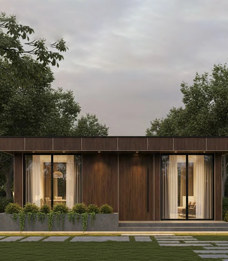 fachada ventilada para casas compactas